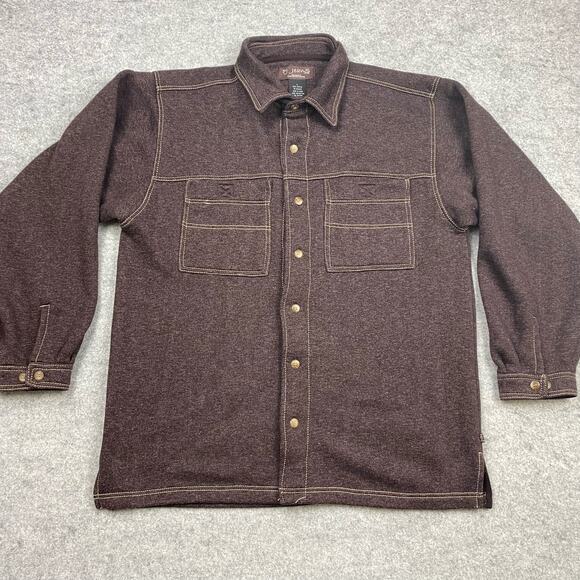 Men's Brown Button-Up Sweater by - Picture 2 of 8